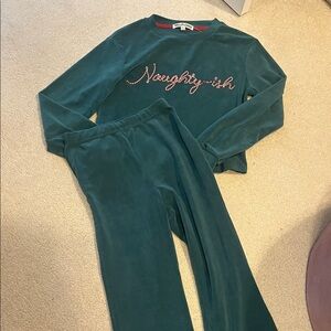 Velour sweat suit